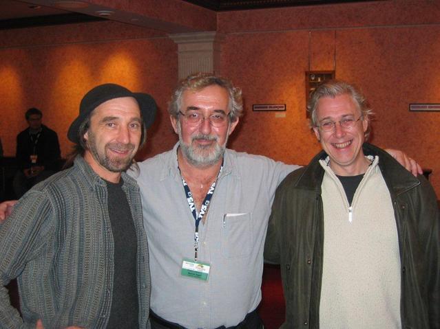 FrancoFête de Moncton en 2004 : Maurice Segall en compagnie des chanteurs Gary Gallant, de l'Ile-du-Prince Edouard et Pierre Robichaud, artiste acadien établi à Montréal FrancoFête de Moncton en 2004 : Maurice Segall en compagnie des chanteurs Gary Gallant, de l'Ile-du-Prince Edouard et Pierre Robichaud, artiste acadien établi à Montréal