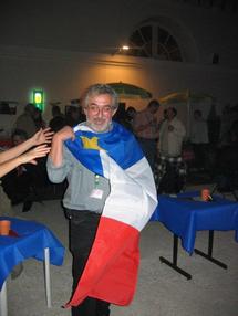Octobre 2004, durant L'Estival à Saint-Germain-en-Laye : drapeau acadien à l'honneur Octobre 2004, durant L'Estival à Saint-Germain-en-Laye : drapeau acadien à l'honneur