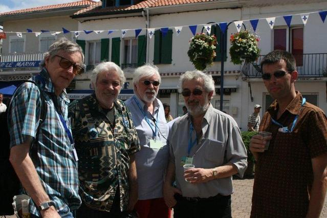 Capbreton 2008 : Albert Weber, Pierre Barouh, Christian Sercomanens, Maurice Segall et François Louwagie